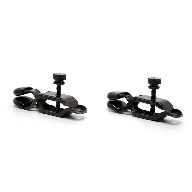 Pinça para mamilos ajustável metal preto