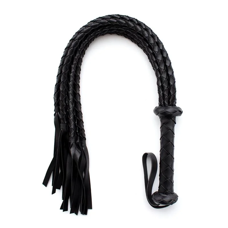 Flogger trenzado 75 cm preto