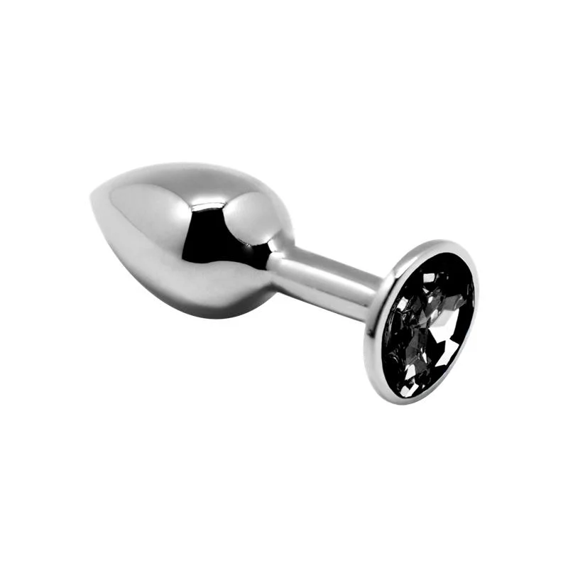 Plug anal com joya preto tamanho m