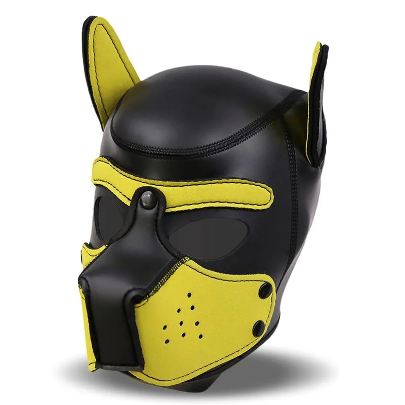 Hound Mascara Cao Neoprene Preto Amarelo