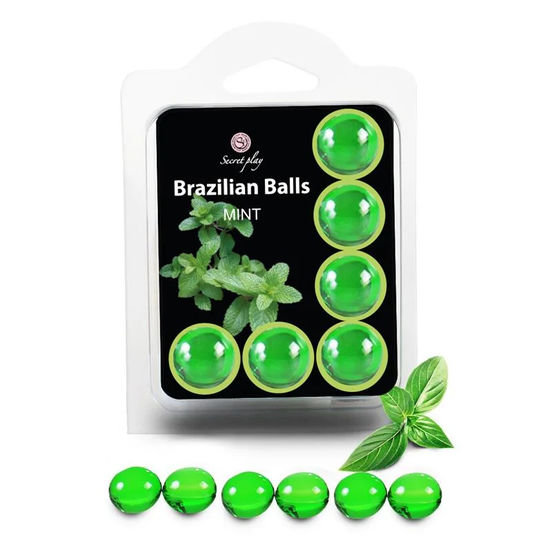 Conjunto de bolas brasileiras 6 menta