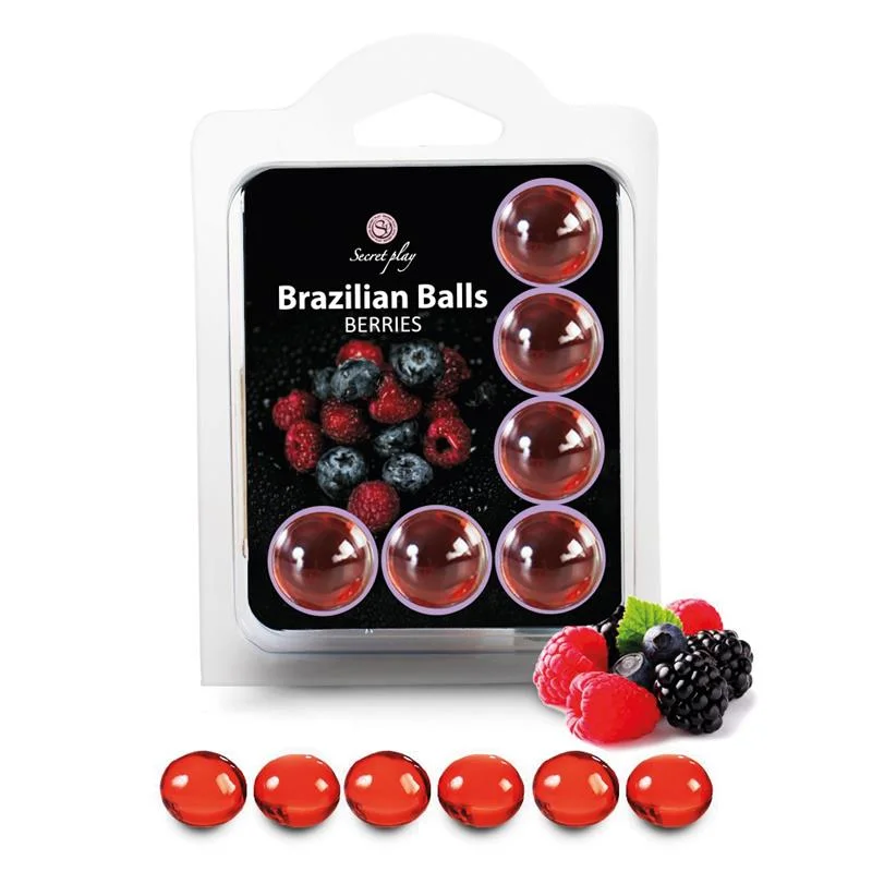 Conjunto de bolas brasileiras 6 frutas del bosque