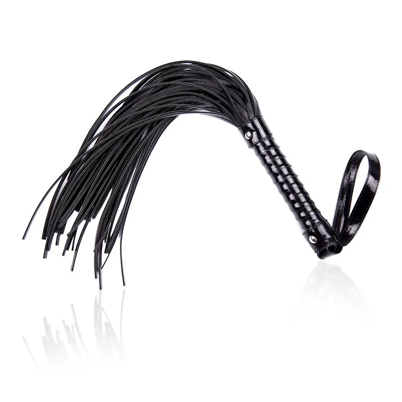 Flogger com manga brillante 44 cm preto