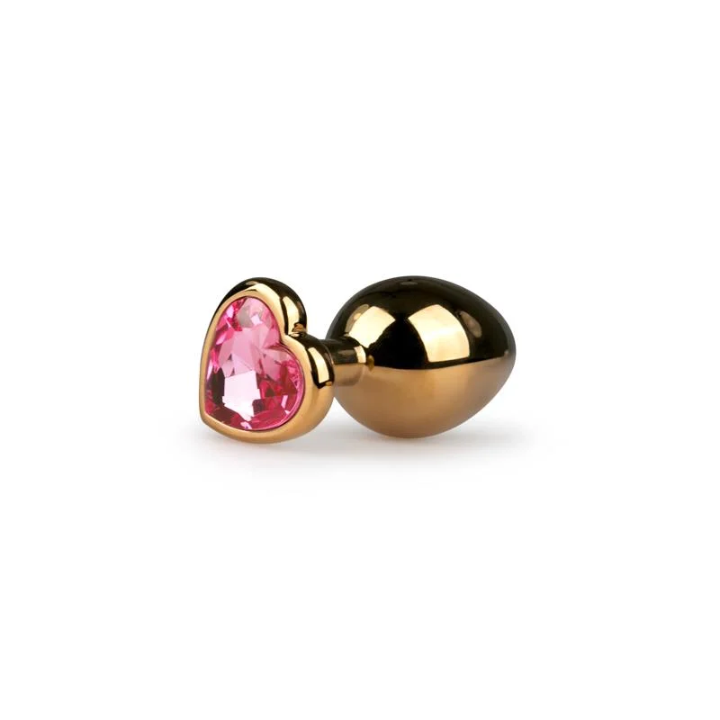 Plug anal de alumínio n.º 7 - dourado/rosa