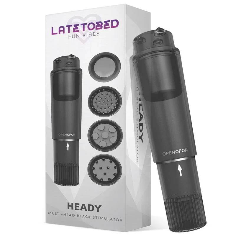 Estimulador heady com 4 cabeças preto