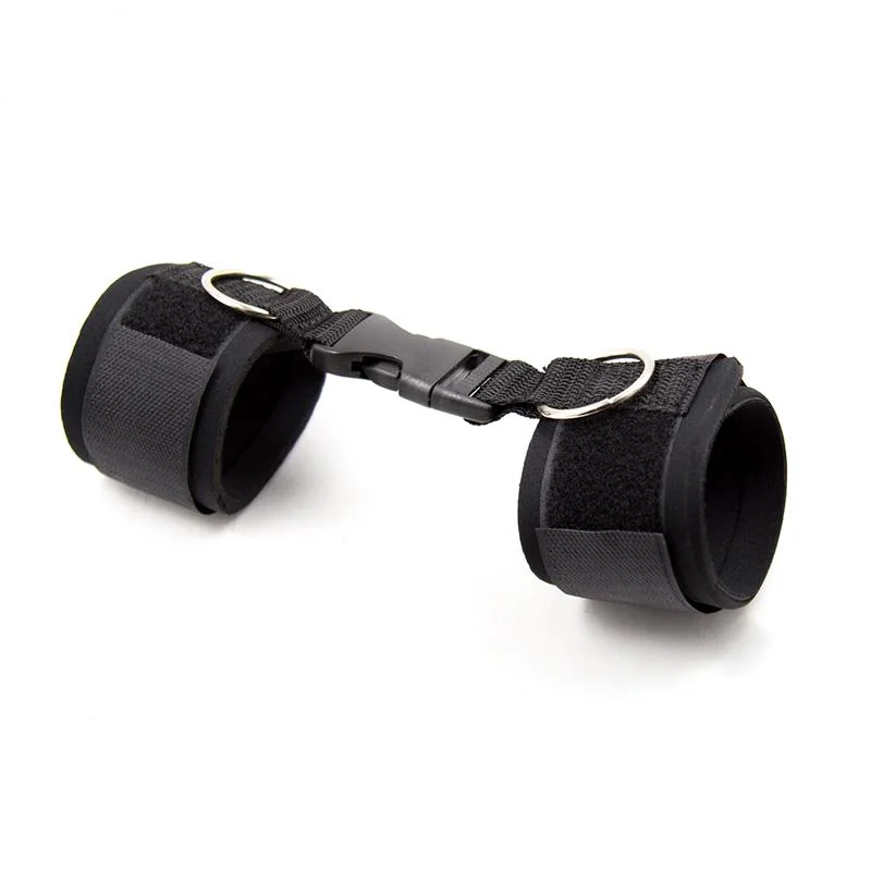 Punhos de neoprene para tornozelos com velcro preto