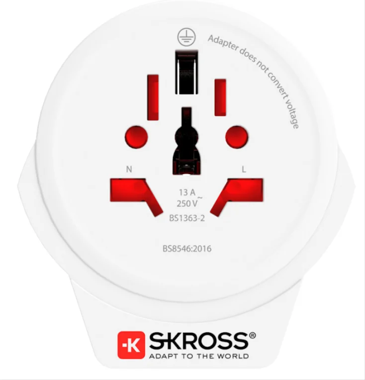 Adaptador de ficha usb skross para ficha europeia