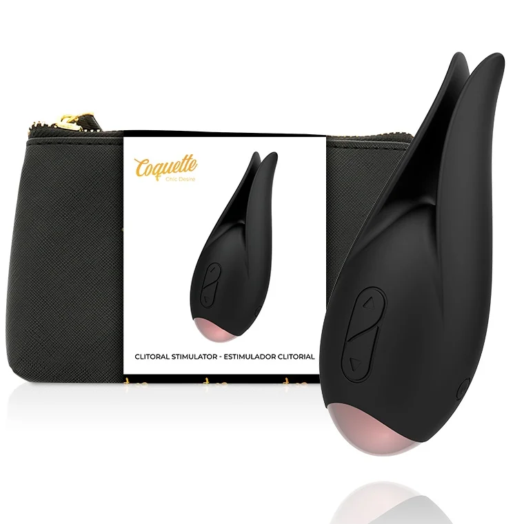Coquette chic desire - estimulador clitorial preto / ouro