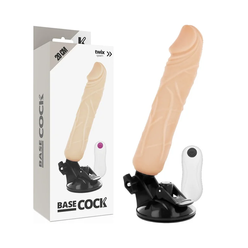 Vibrador basecock de controle remoto natural realista 20 c