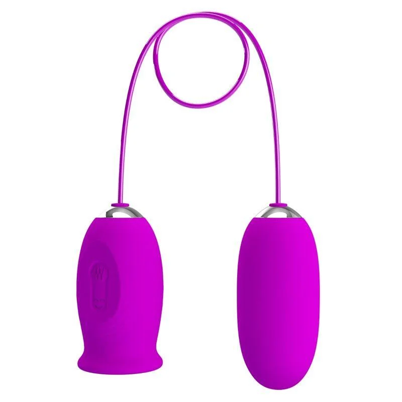 Vibrador pretty love recarregvel daisy dual egg roxo