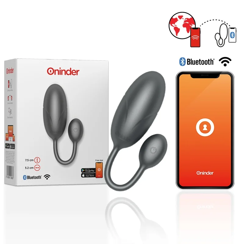 Oninder Tokyo Ovo Vibratório Preto App
