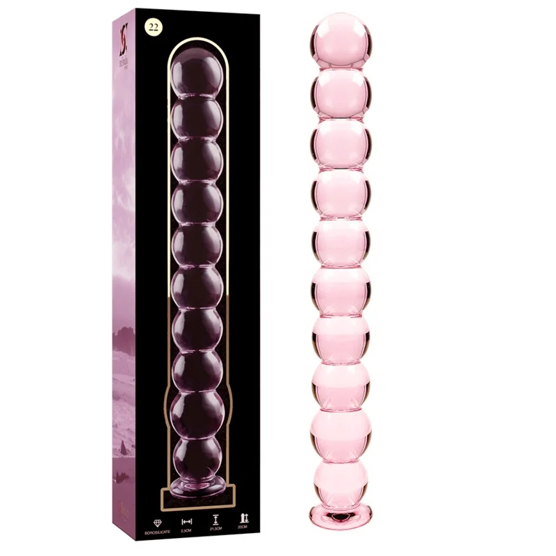 Nebula Consolador Vidro Rosa M22