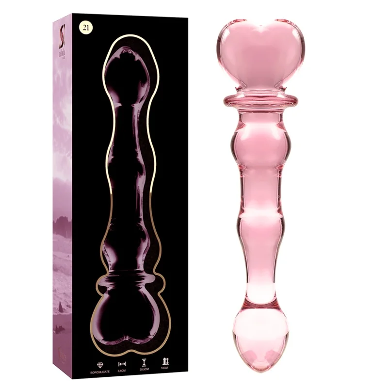 Nebula Consolador Vidro Rosa M21