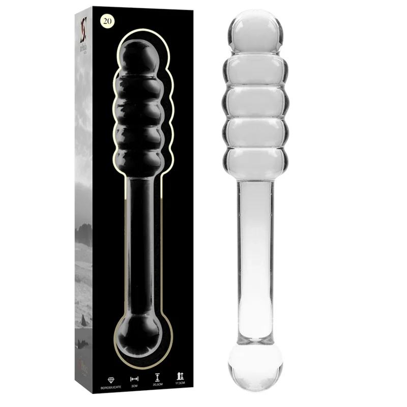 Nebula Consolador Vidro Transparente M20