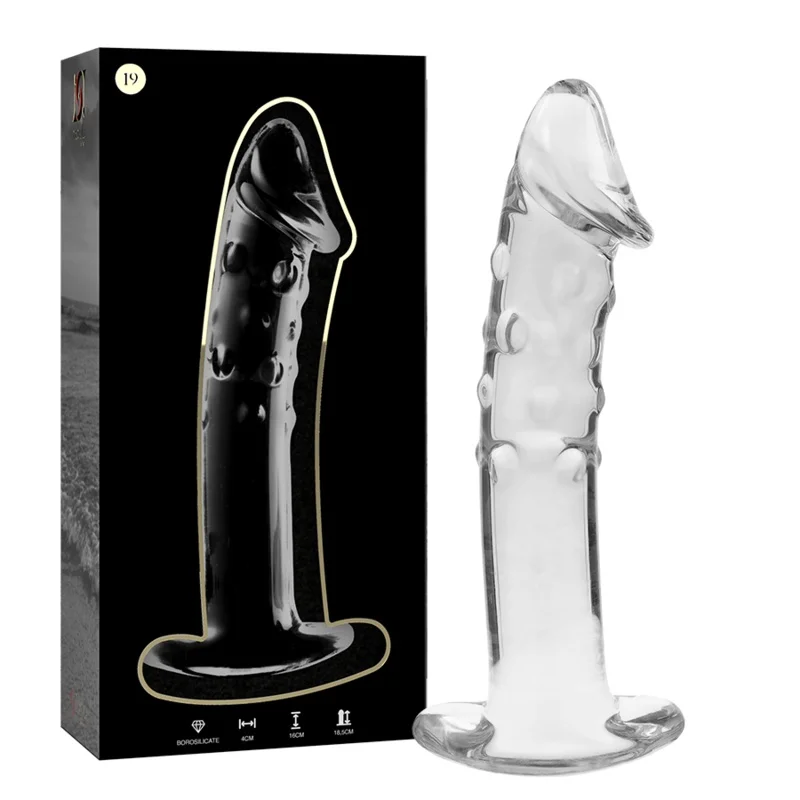 Nebula Consolador Vidro Transparente M19