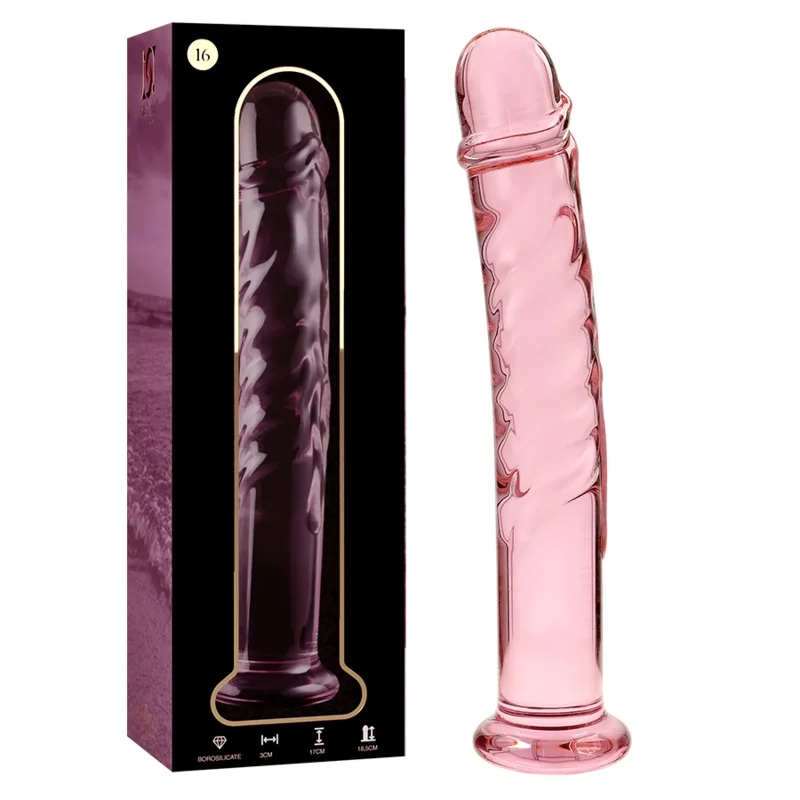 Nebula Consolador Vidro Rosa M16