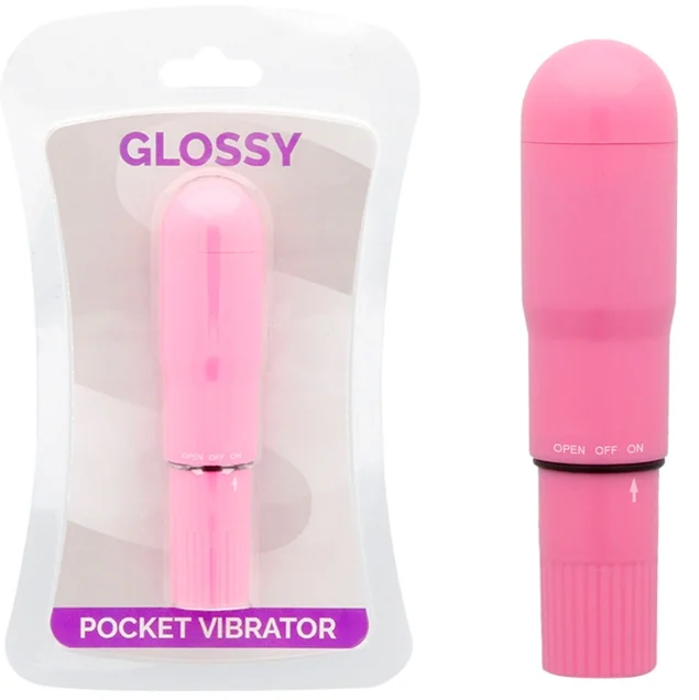 Glossy - vibrador de bolso deep rose