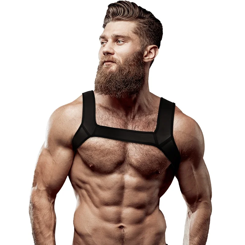 Arnês Fetish Submissive Attitude De Peito Neoprene Homem L