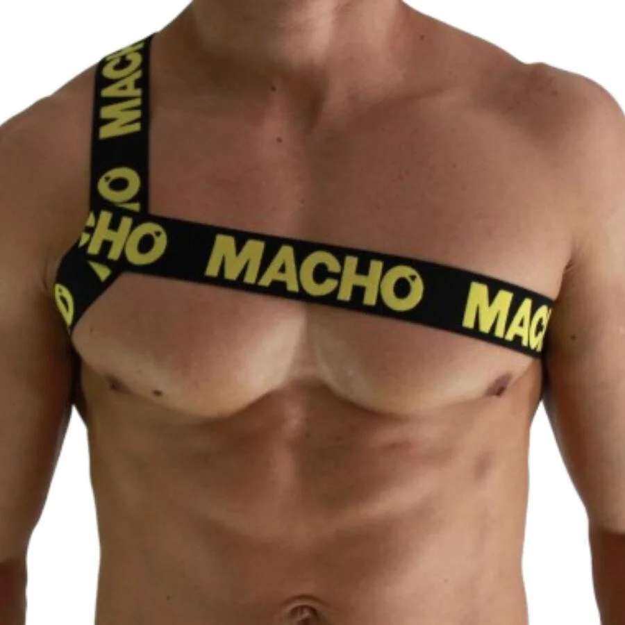 Macho - arnês romano amarelo l/xl