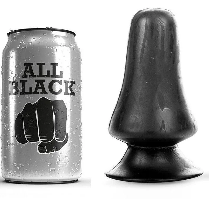 All black - plug anal 12 cm