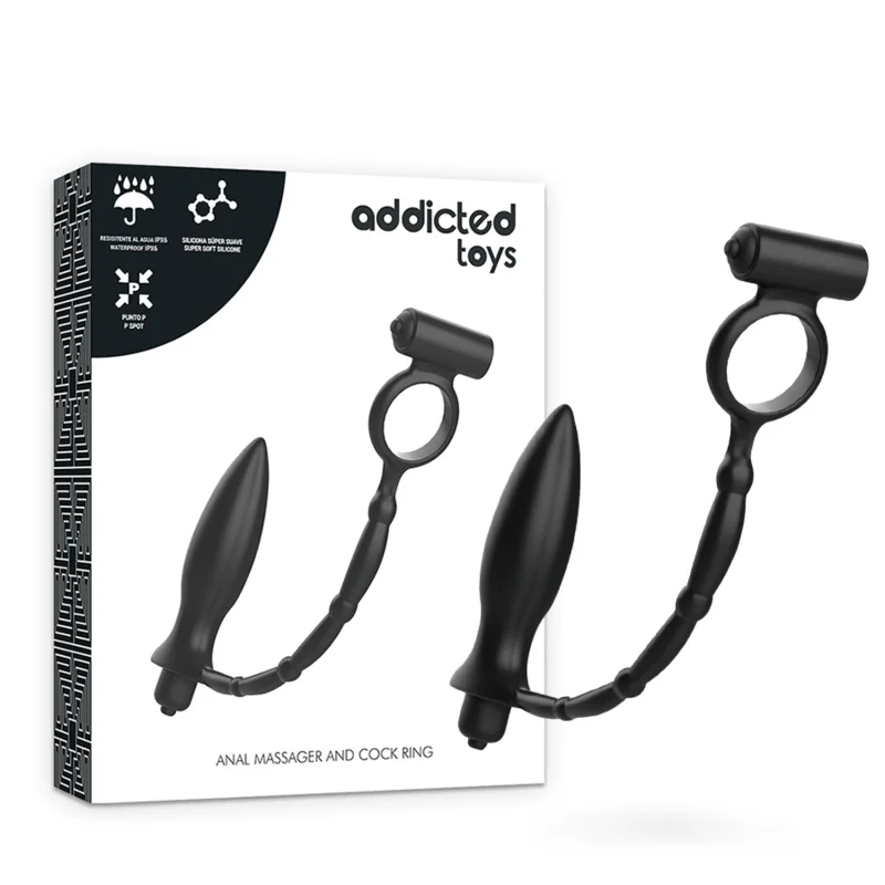 Plug Anal Addicted Toys Com Anel Vibratório