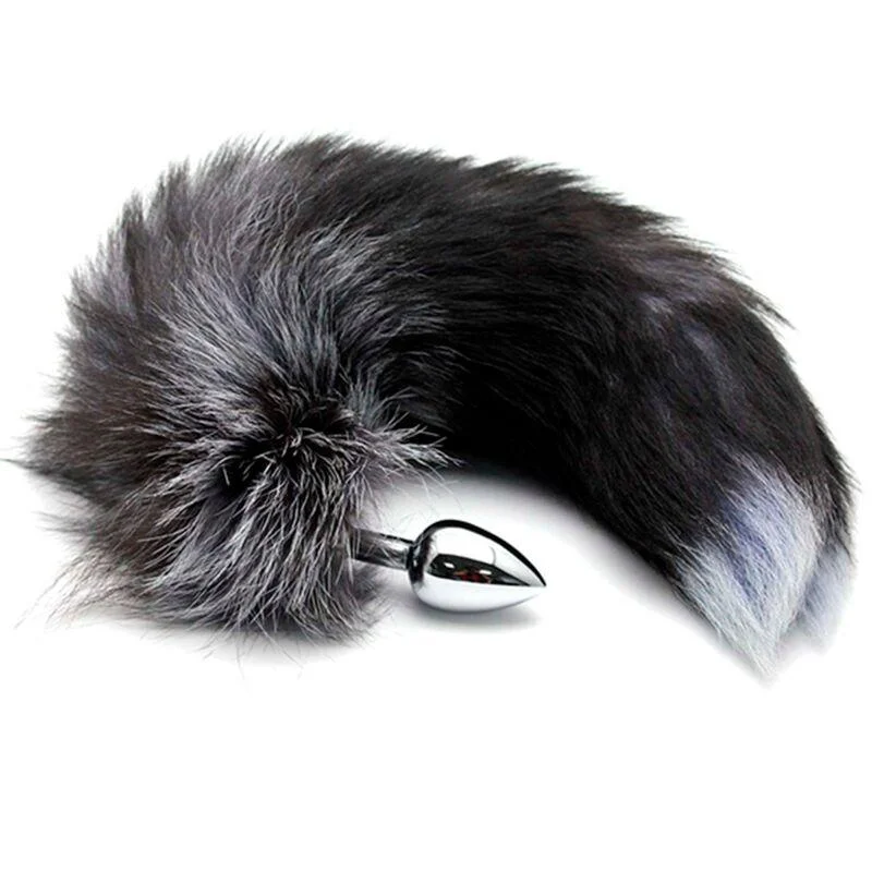 Alive - plug de prazer anal metal fox tail tamanho m