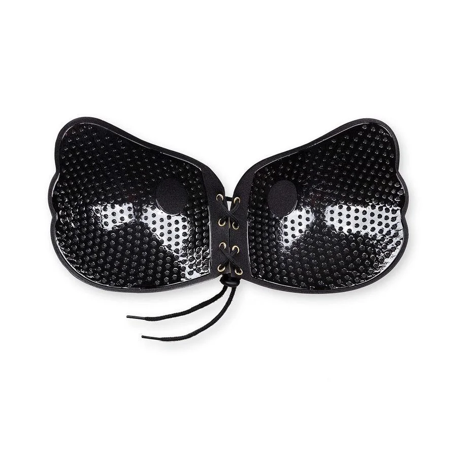 Bye-bra - lace-it aprimoramento push-up preto copa b