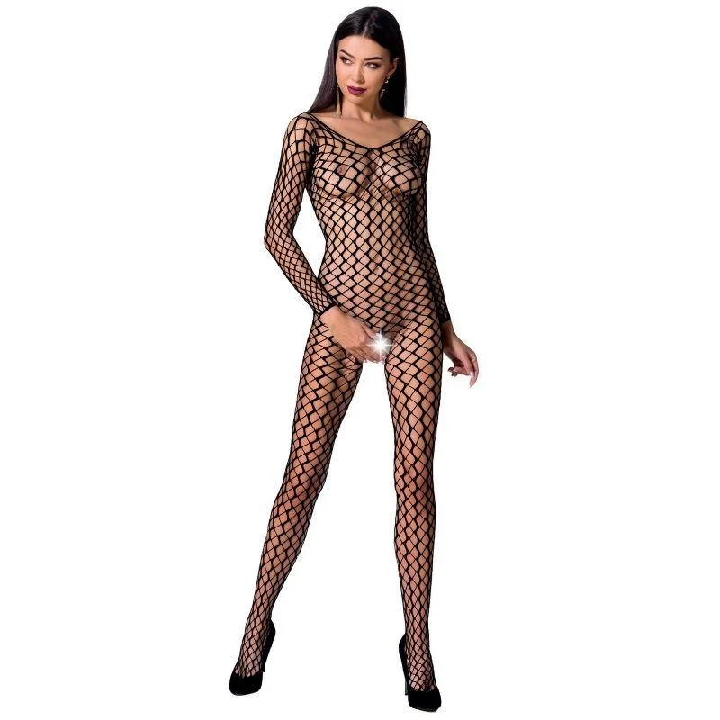 Passion - woman bs068 bodystocking preto tamanho único