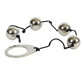 Metal Hard Cordao Anal Metal 4 Bolas