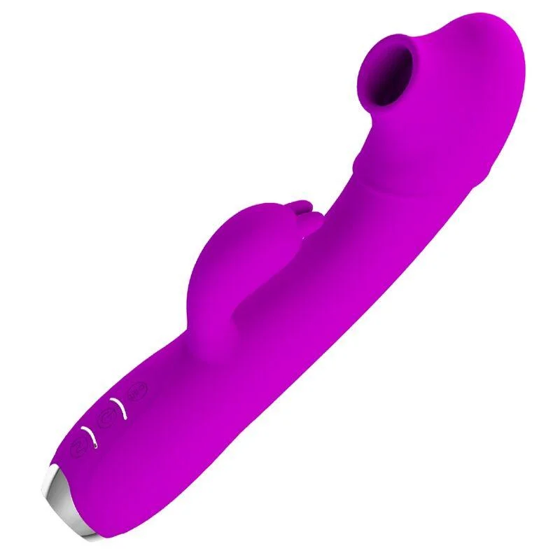 Vibrador pretty love sucker recarregvel regina roxo