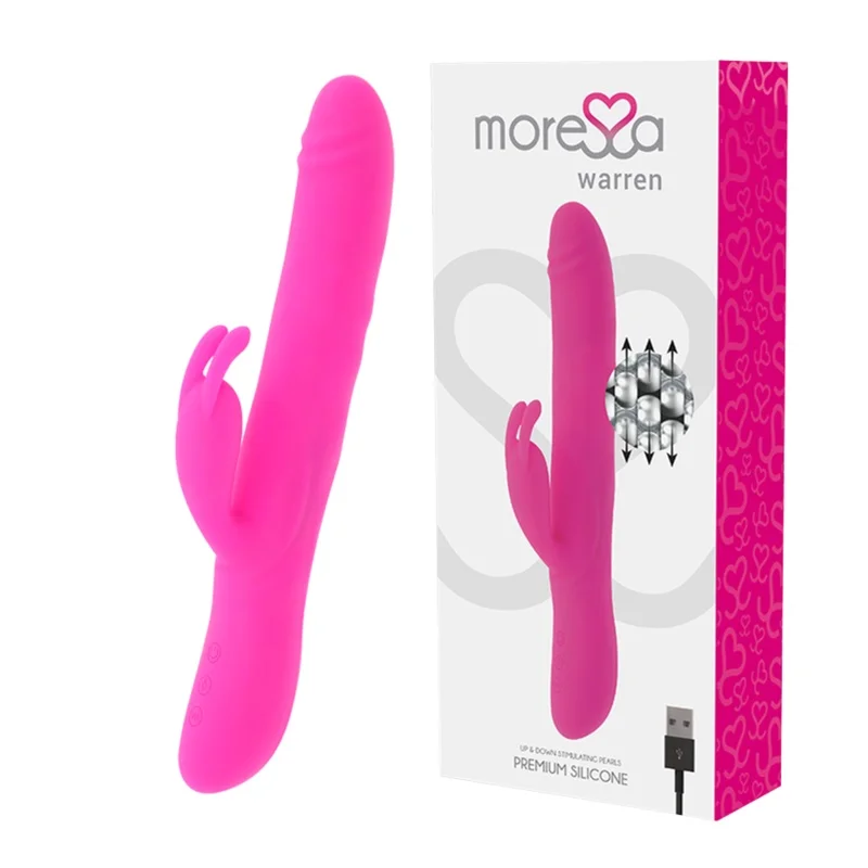 Moressa Warren Vibrador Silicone Preto Recarregavel
