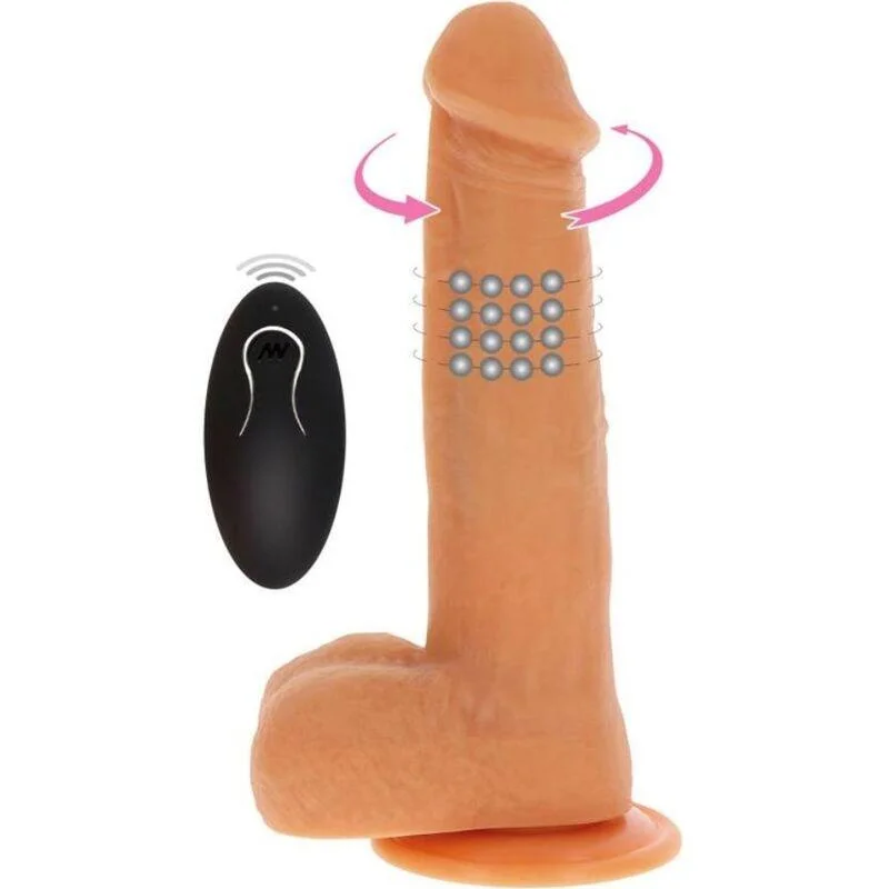 Get Real Consolador Rotativo Vibratório Carne