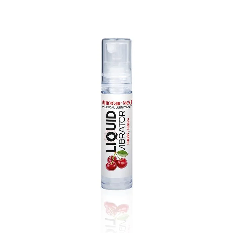 Vibrador líquido base agua cereza 10 ml