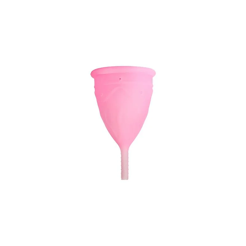 Copo menstrual ève rosa tamanho l silicona platino