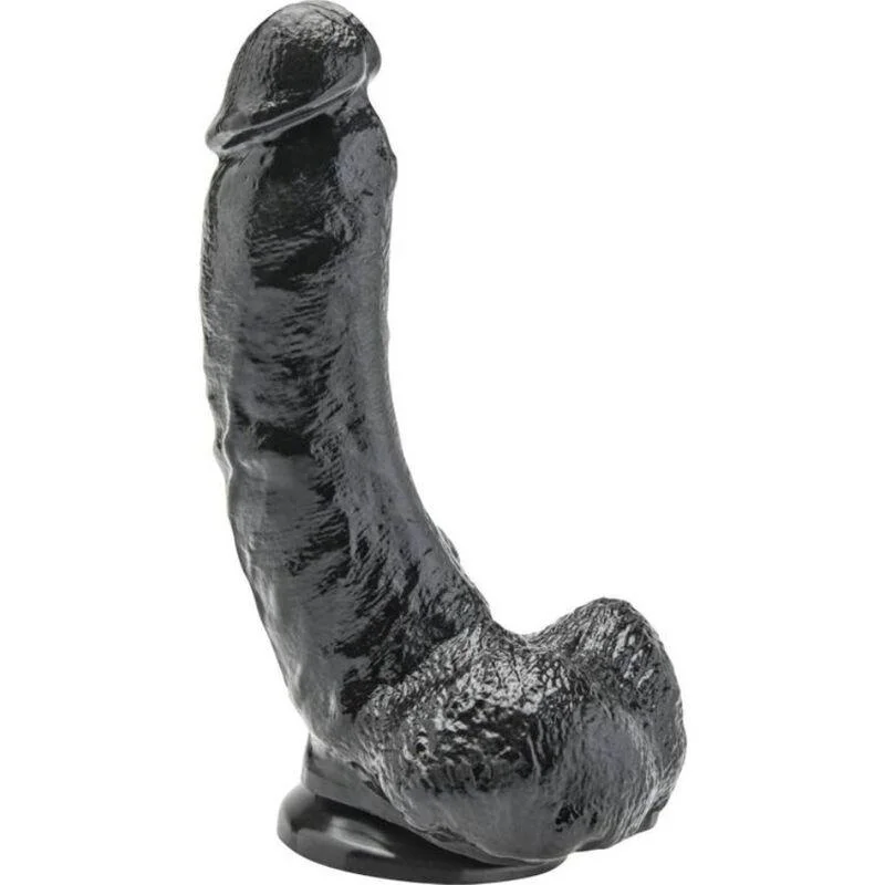 Get real - dildo 20,5 cm com bolas pretas