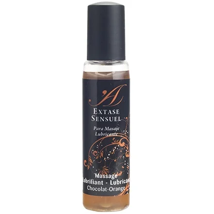 Extase sensual - lubrificante de viagem chocolate e laranja