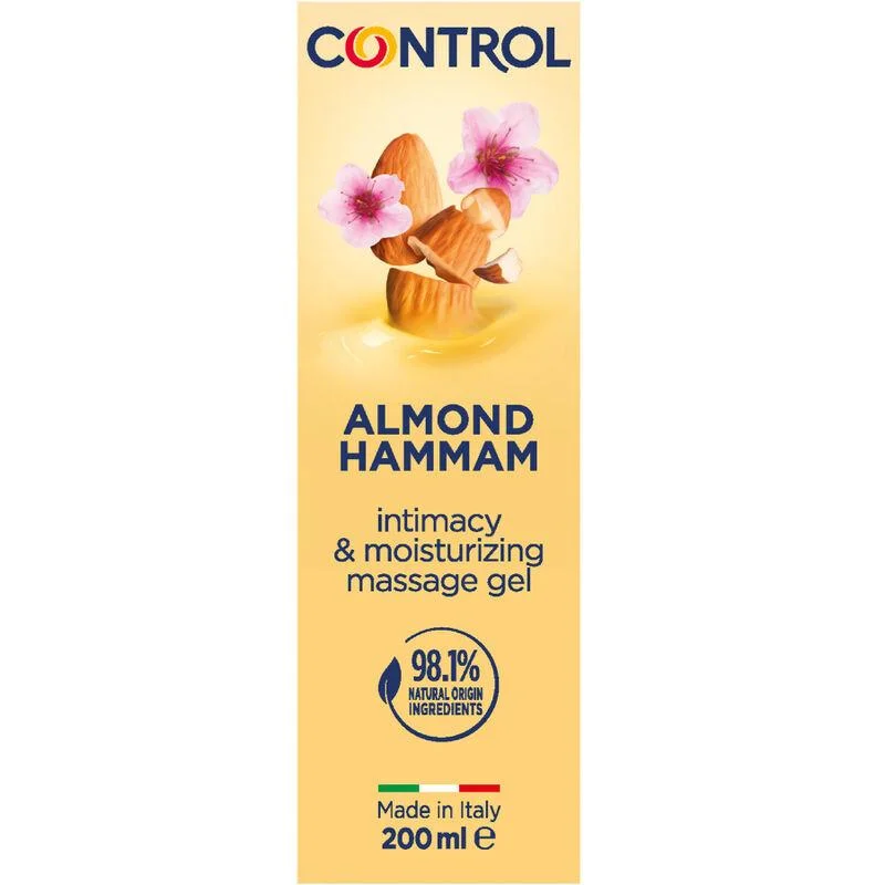 Control - gel de massagem hammam de amêndoa 3 em 1 200 ml