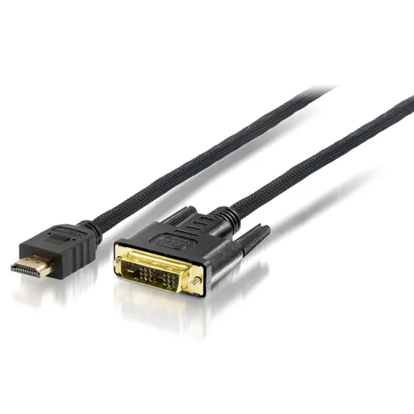 Adaptador equip hdmi/-dvi digital 5.0m m/m hq preto
