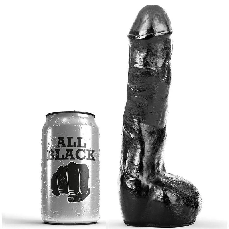 Dildo Anal All Black Realista 20 cm