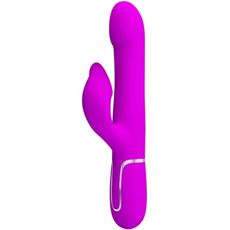 Vibrador pretty love coelho pérolas violeta