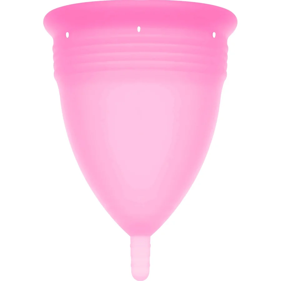 Stercup - copo menstrual de silicone fda rosa - tamanho l