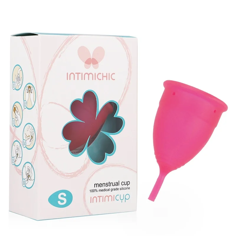 Intimichic - copo menstrual grau médico silicone - tamanho s