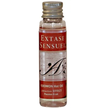 Extase sensual - óleo de massagem de efeito calor com feromô