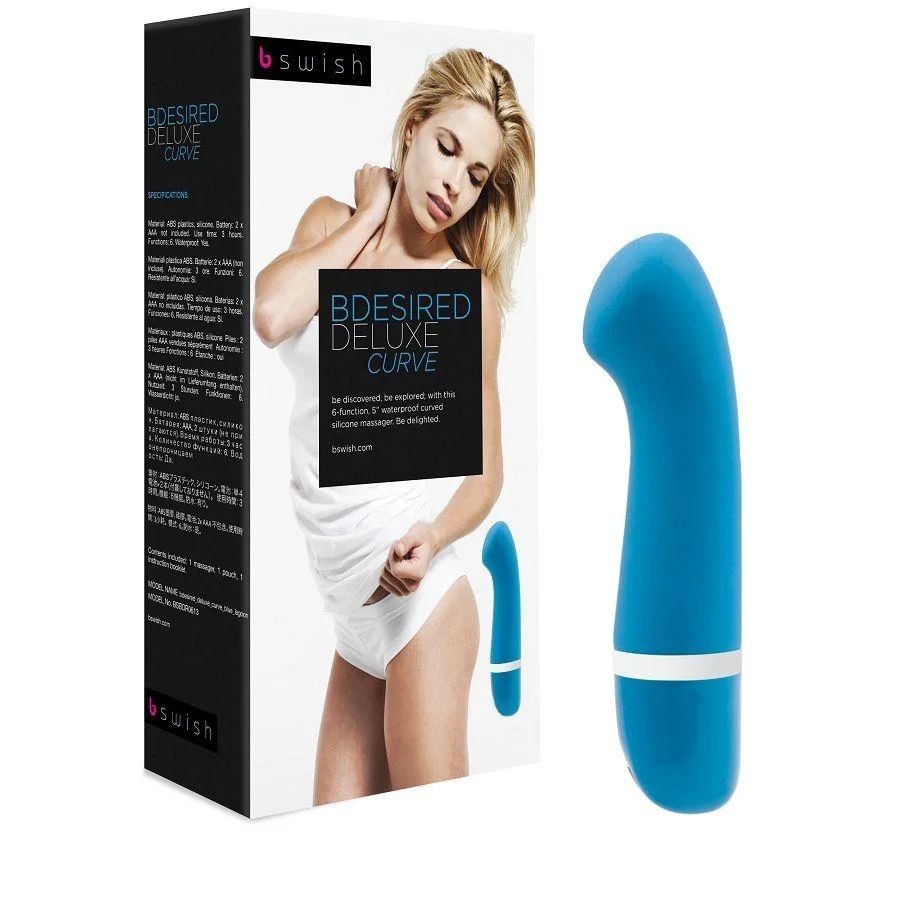 B Swish Bdesired Deluxe Curve Vibrador Azul
