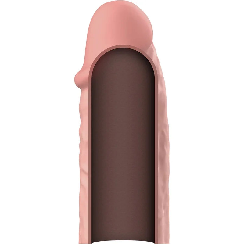Extensão de pênis virilxl natural de silicone líquido v3