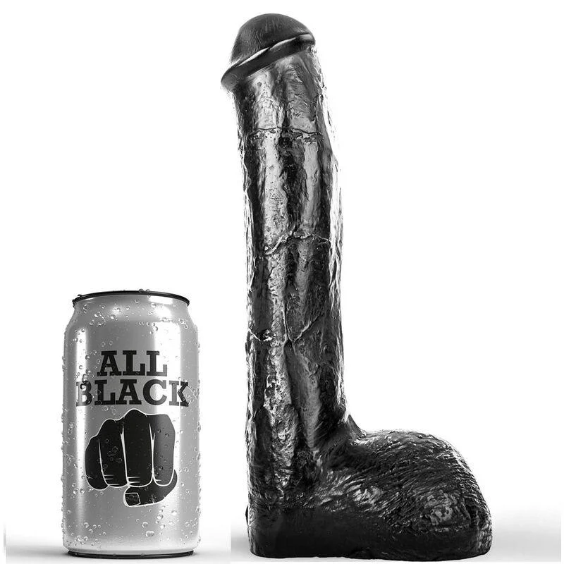 Dildo Anal All Black Realista 23 cm