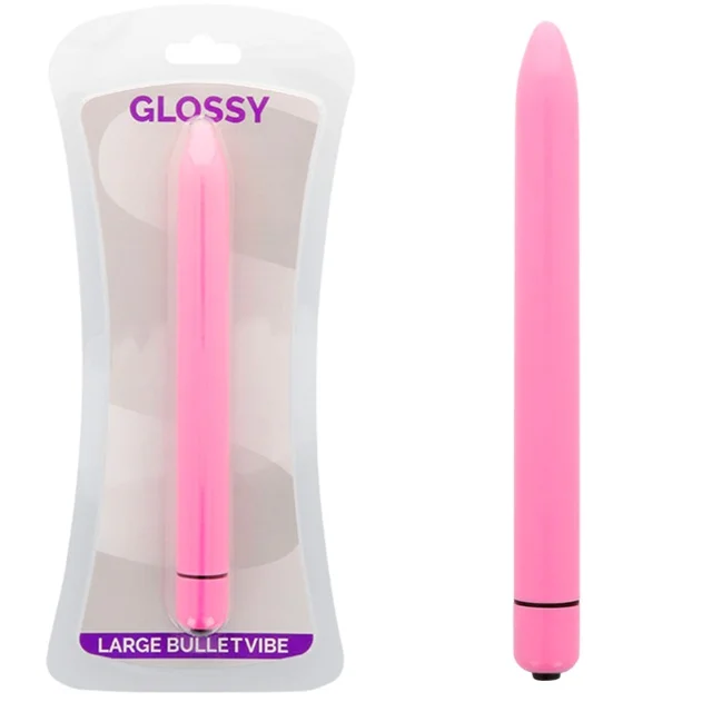 Glossy - vibrador slim deep rose
