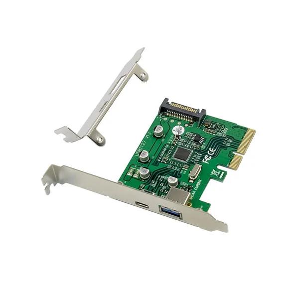Conceptronic adaptador pcie 1x usb3 1xusb-c low profile
