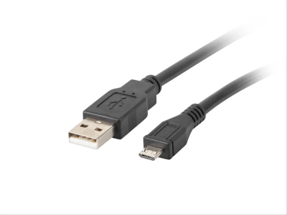 Cabo usb lanberg 2.0 macho/micro usb macho 0.3m preto