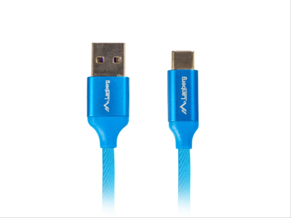 Cabo usb lanberg 2.0 macho/usb c macho quick charge 3.0 0.5m